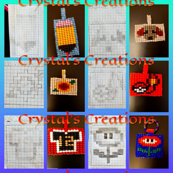 Handmade beaded keychains - Picture 2 of 3